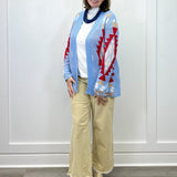 Diamond Skies Cardigan - Sky Blue Sweaters Umgee