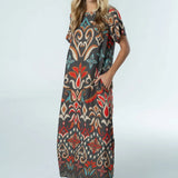 Diana Maxi - Spiced Ikat - Sugar Babies Children's Boutique/Meg's Shoppe