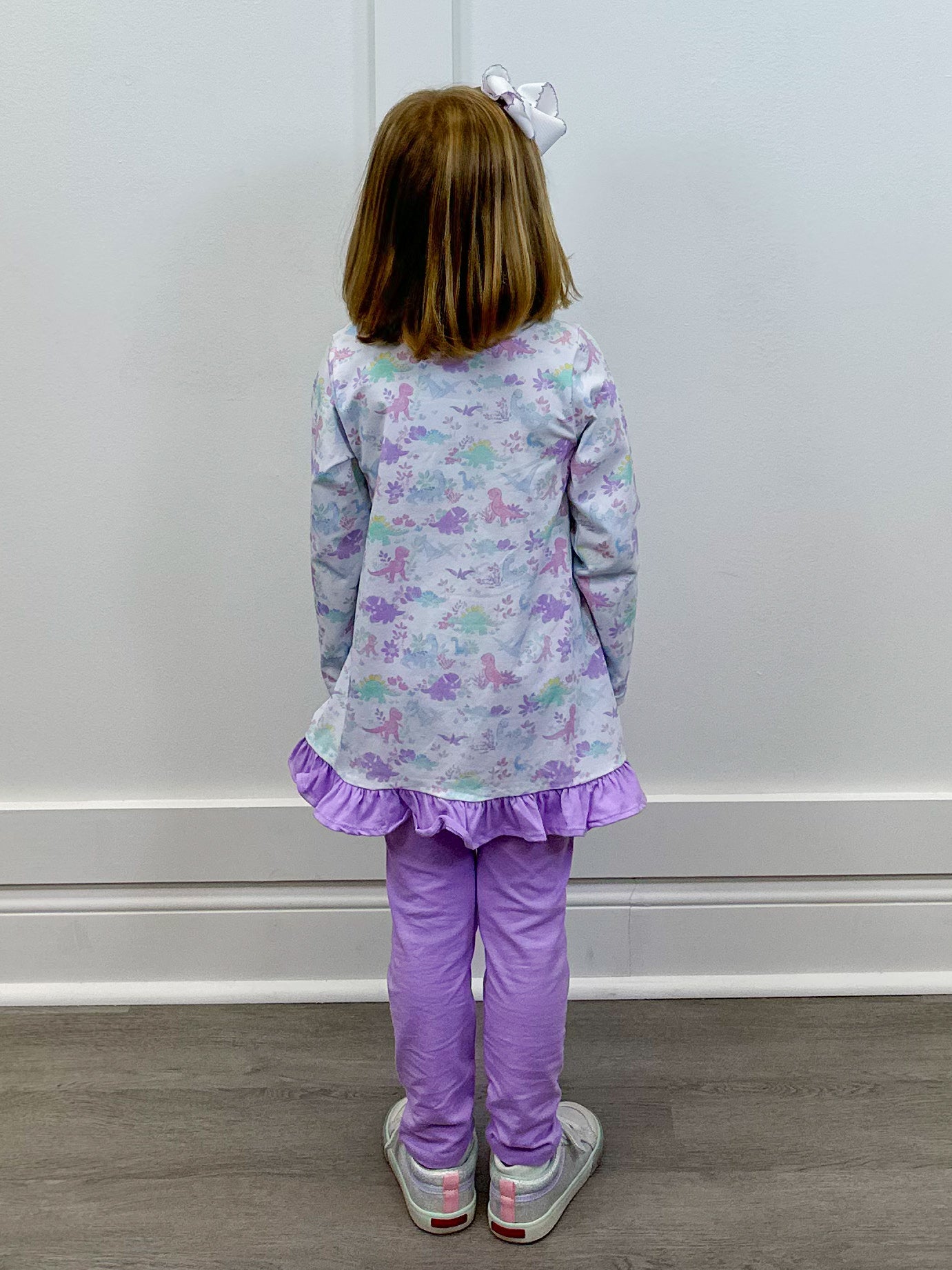 Dino Adventures Ruffle Pant Set Girls Sets Trotter Street Kids