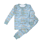 Dino Friends Pima Two Piece Loungewear - Sugar Babies Children's Boutique/Meg's Shoppe