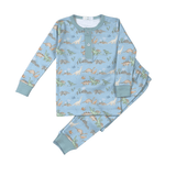 Dino Friends Pima Two Piece Loungewear - Sugar Babies Children's Boutique/Meg's Shoppe
