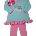 Dino Ruffle Pant Set Girls Sets Trotter Street Kids