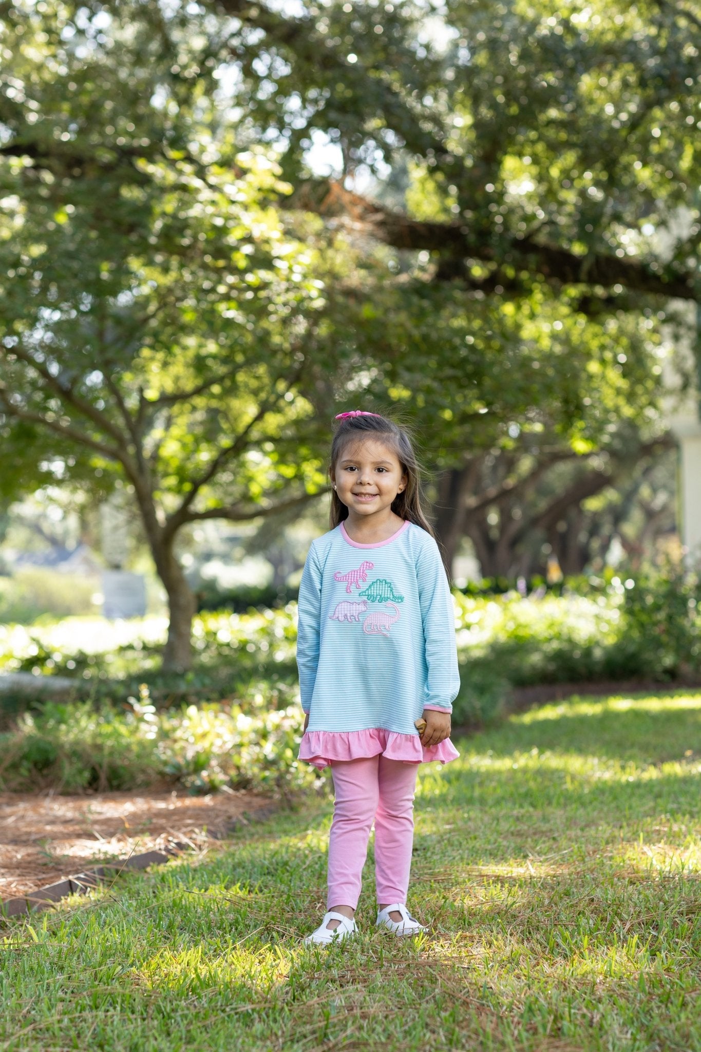 Dino Ruffle Pant Set Girls Sets Trotter Street Kids