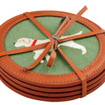 Dog Emblem Icon Coaster Home Decor Mudpie