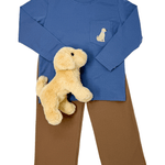 Dog L/S Pocket Tee Boys Tees Itsy Bitsy