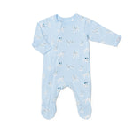 Dogs on Skyride Cotton-Modal Zipper Footie Baby Sleepwear Coccoli