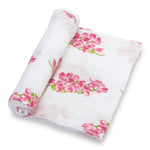 Dogwoods In Bloom Baby Muslin Swaddle Blanket Baby Accessories LollyBanks