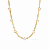 Dolce Delicate Station Necklace - Iridescent Clear Crystal Necklaces Julie Vos