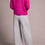 Double Knit Collared Sweater Cardigan - Pink Flambe Sweaters Tribal