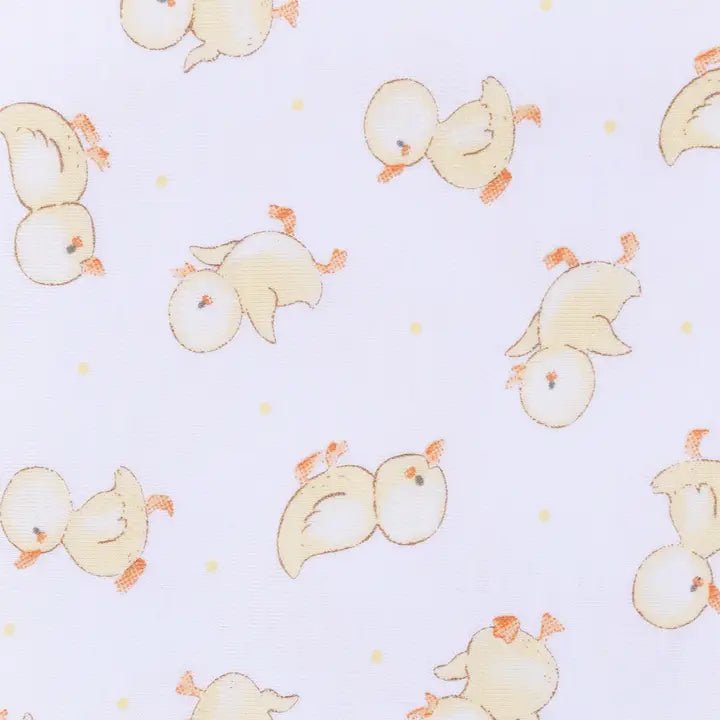 Downy Ducklings Print Zip Footie - Sugar Babies Children's Boutique/Meg's Shoppe