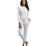 Dream Jersey Crew Neck Lounge Set - Heather Grey Lounge Softies