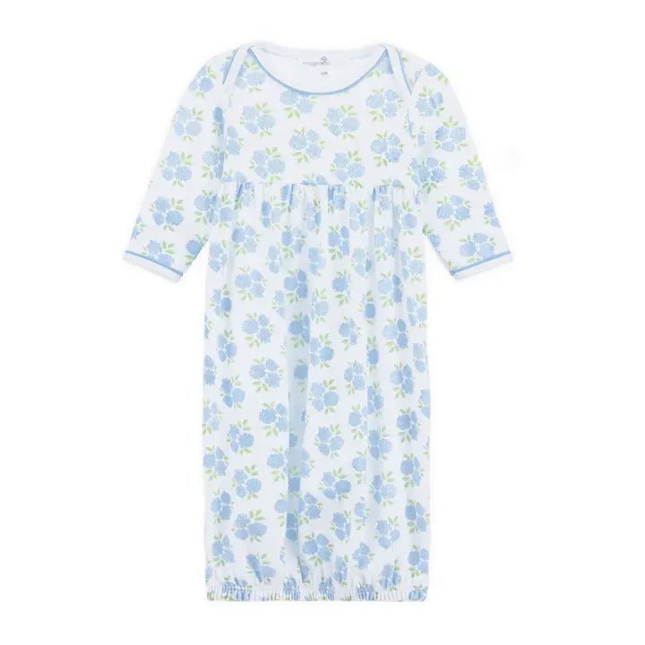Dreamy Hydrangeas Print Gathered Gown - Sugar Babies Children's Boutique/Meg's Shoppe