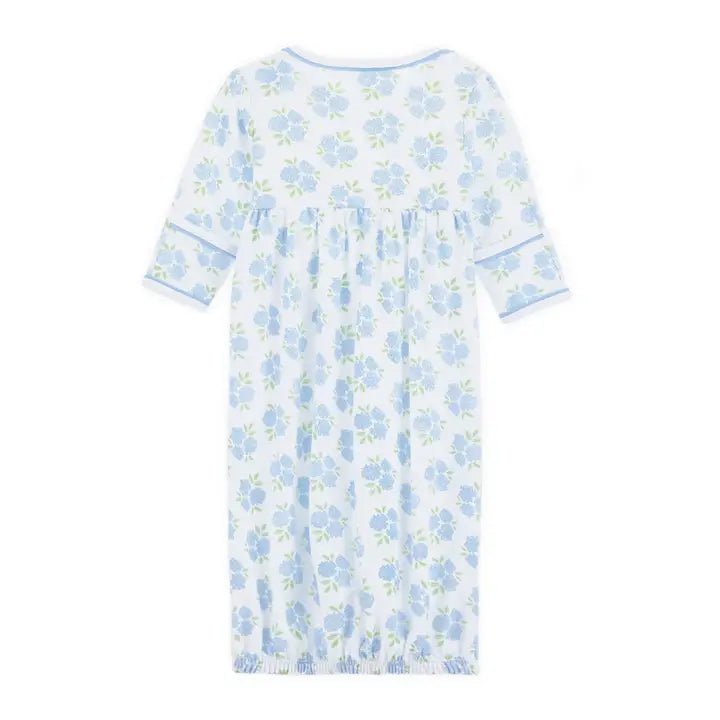 Dreamy Hydrangeas Print Gathered Gown - Sugar Babies Children's Boutique/Meg's Shoppe