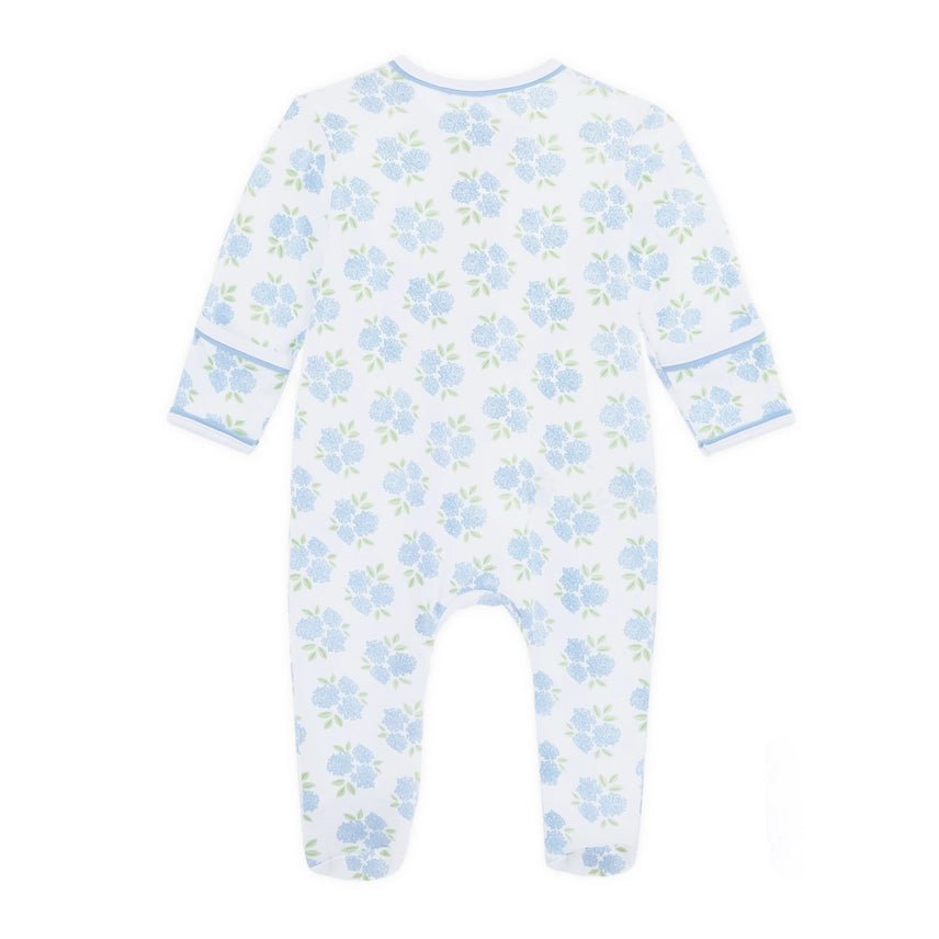 Dreamy Hydrangeas Print Zip Footie - Sugar Babies Children's Boutique/Meg's Shoppe