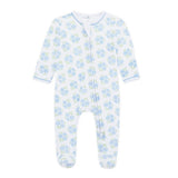 Dreamy Hydrangeas Print Zip Footie - Sugar Babies Children's Boutique/Meg's Shoppe