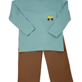 Dump Truck L/S Pocket Tee Boys Tees Itsy Bitsy