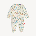 Dumps Like A Truck Modal Footie Baby Sleepwear Magnetic Me