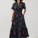 Duna Floral Poplin Maxi Dress Long Dresses Sugarlips