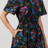 Duna Floral Poplin Maxi Dress Long Dresses Sugarlips