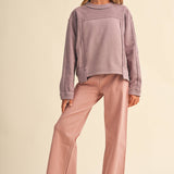 Girls Mauve Mood Top Girls Sweaters + Sweatshirts heart and arrow