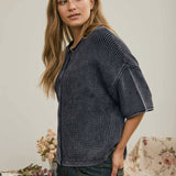 Midnight Ease Knit Cardigan Sweaters Blu Pepper