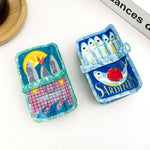 Sardine Can Hair Claw Clip, Creative Fish Tin Hair Clip: C Hair Accessories TheDivaSoap