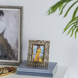 Gold Bamboo Slat Frame - 4x6"