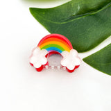 Mini Smiley Face Hair Claw Clip, Cute Floral Hair Clip: C Hair Accessories TheDivaSoap