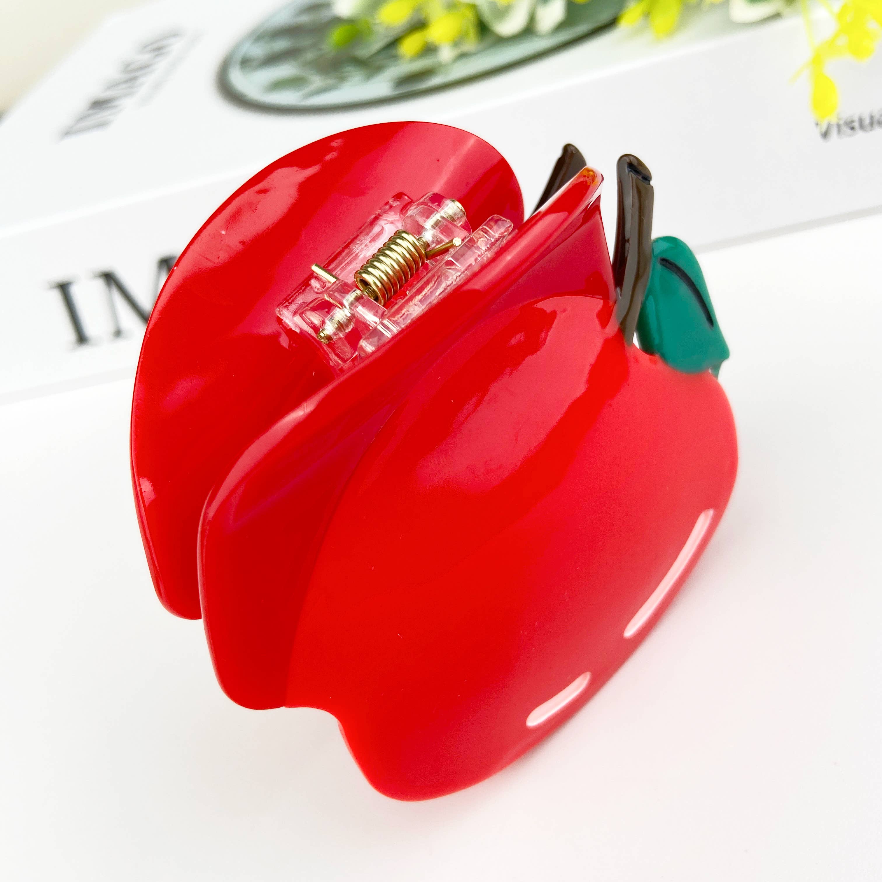 Apple Claw Clip Hair Accessories TheDivaSoap