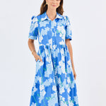Jema Dress - Orchid Revere Blue Long Dresses Mary Square
