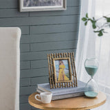Gold Bamboo Slat Frame - 4x6"