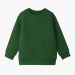 Eden Green Quilted Pullover Boys Sweaters + Sweatshirts Hatley