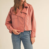 Wild Rose Moto Jacket Outerwear &MERCI