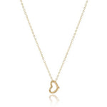 egirl 14" Necklace Gold - Love Small Gold Charm Necklaces enewton
