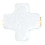 egirl 14" Necklace Gold - Signature Cross Gold Small Off White Necklaces enewton