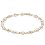 egirl Classic Sincerity Pattern 4mm Bead Bracelet - Pearl Bracelets enewton