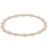 egirl Classic Sincerity Pattern 4mm Bead Bracelet - Pearl Bracelets enewton