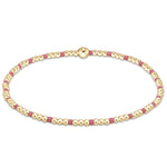 egirl Hope Sincerity Pattern 2mm Bead Bracelet - Bright Pink Bracelets enewton