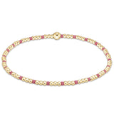 egirl Hope Sincerity Pattern 2mm Bead Bracelet - Bright Pink Bracelets enewton