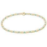 egirl Hope Sincerity Pattern 2mm Bead Bracelet - Mint Bracelets enewton