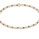 egirl Hope Sincerity Pattern 2mm Bead Bracelet - Pink Metallic Bracelets enewton