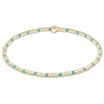 egirl Hope Sincerity Pattern 2mm Bead Bracelet - Turquoise Bracelets enewton