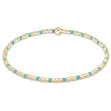 egirl Hope Sincerity Pattern 2mm Bead Bracelet - Turquoise Bracelets enewton