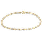 egirl Hope Sincerity Pattern 2mm Bead Bracelet - White Bracelets enewton