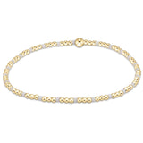 egirl Hope Sincerity Pattern 2mm Bead Bracelet - White Bracelets enewton
