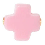 egirl Signature Cross Small Gold Pattern 2mm Bead Bracelet - Pink Bracelets enewton