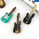 Electric Guitar Claw Clip - Brown Hair Accessories TheDivaSoap