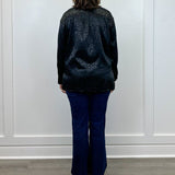 Electric Leopard Blouse - Black Tops Umgee