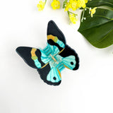 Large Butterfly Hair Clip - Black/Blue Hair Accessories TheDivaSoap