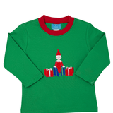 Elf Boys Knit Shirt - Green Boys Shirts + Polos Claire & Charlie